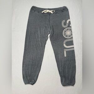 Soulcycle Gray  Adjustable Waist Elastic Hem Sweatpants Size M #1971